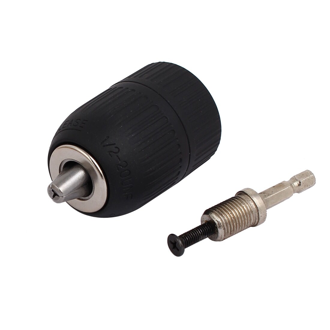 2-13mm Keyless Drill Bit Chuck Adapter With 1//2 Hex Shank For Impact Drive Part
