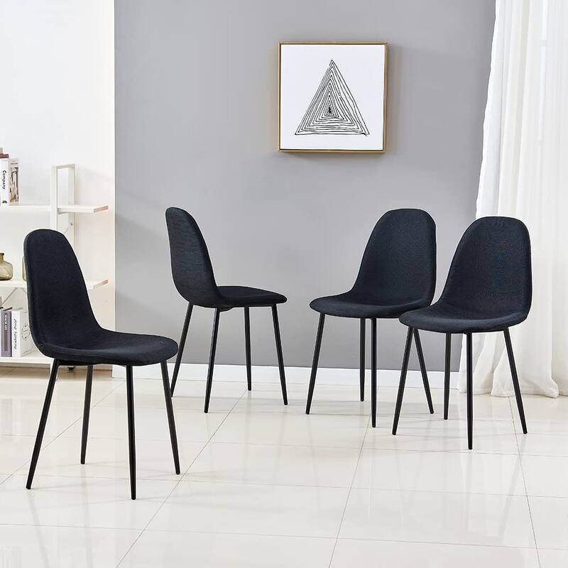 Modern Upholstered Cover Dining Chair for Kitchen, Set of 4 - N/A