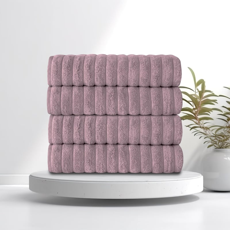 Brampton Turkish Cotton 4 Piece Bath Towels Set Heavyweight 27x54"
