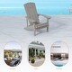 preview thumbnail 86 of 102, BONOSUKI Patio Adirondack Chair w/Cupholder,Weather Resistant-Set of 4