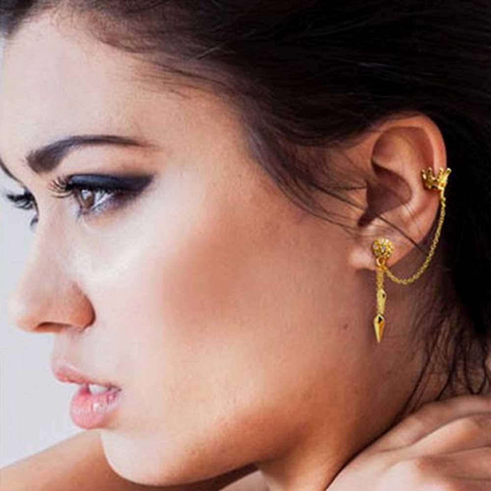 Shop Princess Crown Arrows Dangling Cartilage Ear Helix Earrings
