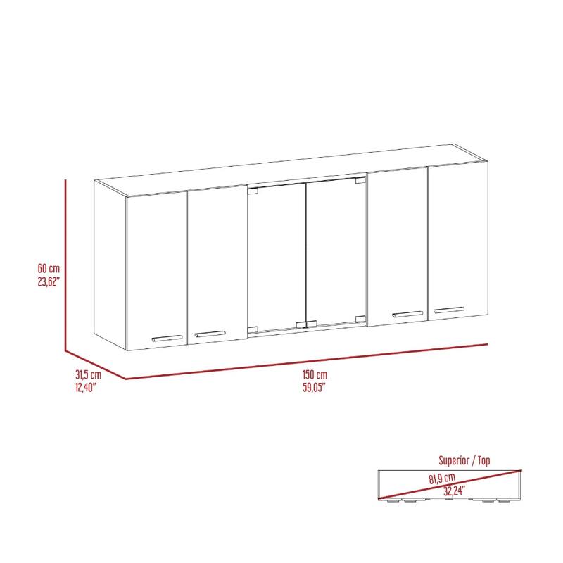 Briargate 2-Piece Kitchen Set, Kitchen Island and Wall Cabine