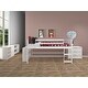 preview thumbnail 8 of 12, Donco Kids Twin Louver Low Loft in White with Optional Case Goods