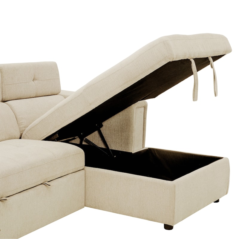 96" Multi-Functional Pull-Out Sofa Bed