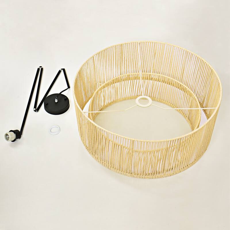 Hand-Woven Rattan Pendant Light
