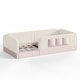 preview thumbnail 11 of 124, Twin/Full/Queen Teddy Fleece Floor Bed with Upholstered Safety Rails and Pocket