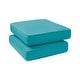preview thumbnail 19 of 67, Haven Way Universal Outdoor Ottoman Cushion (Set of 2) Turquoise