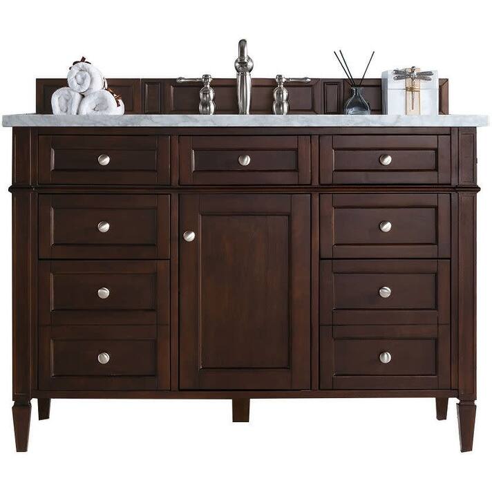 James Martin Vanities 650-V48-FEJP Brittany 48" Free Standing Single - Burnished Mahogany