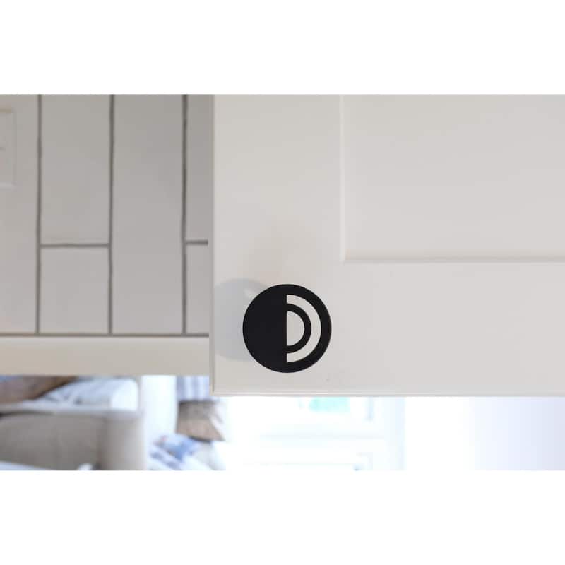 Hapny Home H22 Horizon 1-1/2" Round Modern Luxury Designer See Through