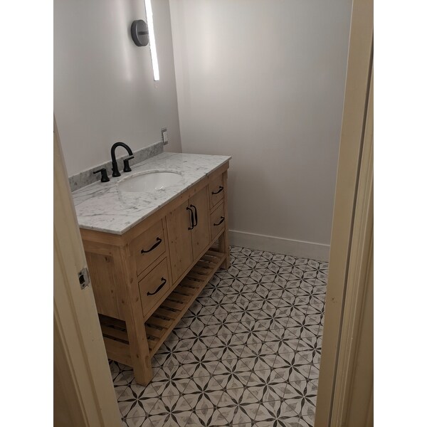 Top Product Reviews For Somertile Carra Bardiglio Floral Porcelain Hexagon Floor Wall Tiles 17817389 Overstock