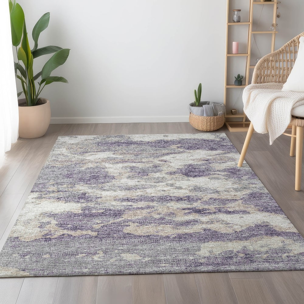 Premium Washable Super Soft Abstract Camo Mayfield Rug