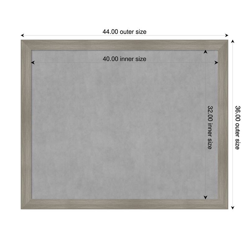 Amanti Art Grand Cherry Narrow Framed - 44 x 36 in - Grand Greywash Narrow