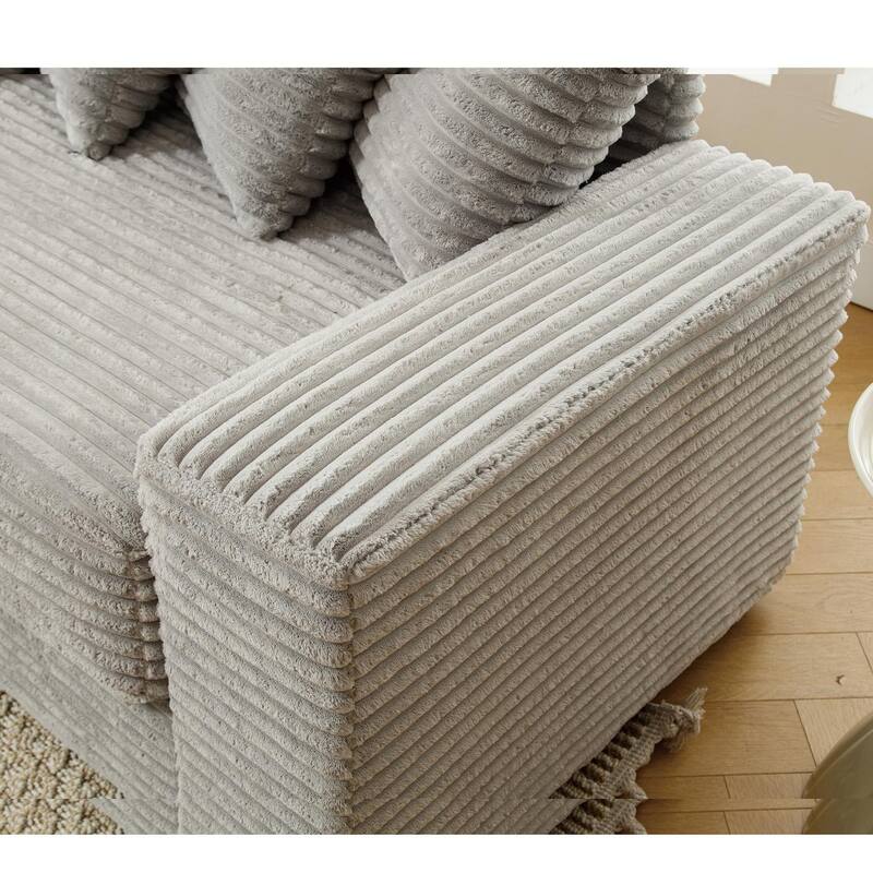 Sofa 111-in Casual Gray 2 -seater Left Reclining Sectional - 8' x 10'