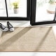preview thumbnail 47 of 77, SAFAVIEH Natural Fiber Pacific Casual Border Sisal Rug 3' x 3' Square - Marble/Linen