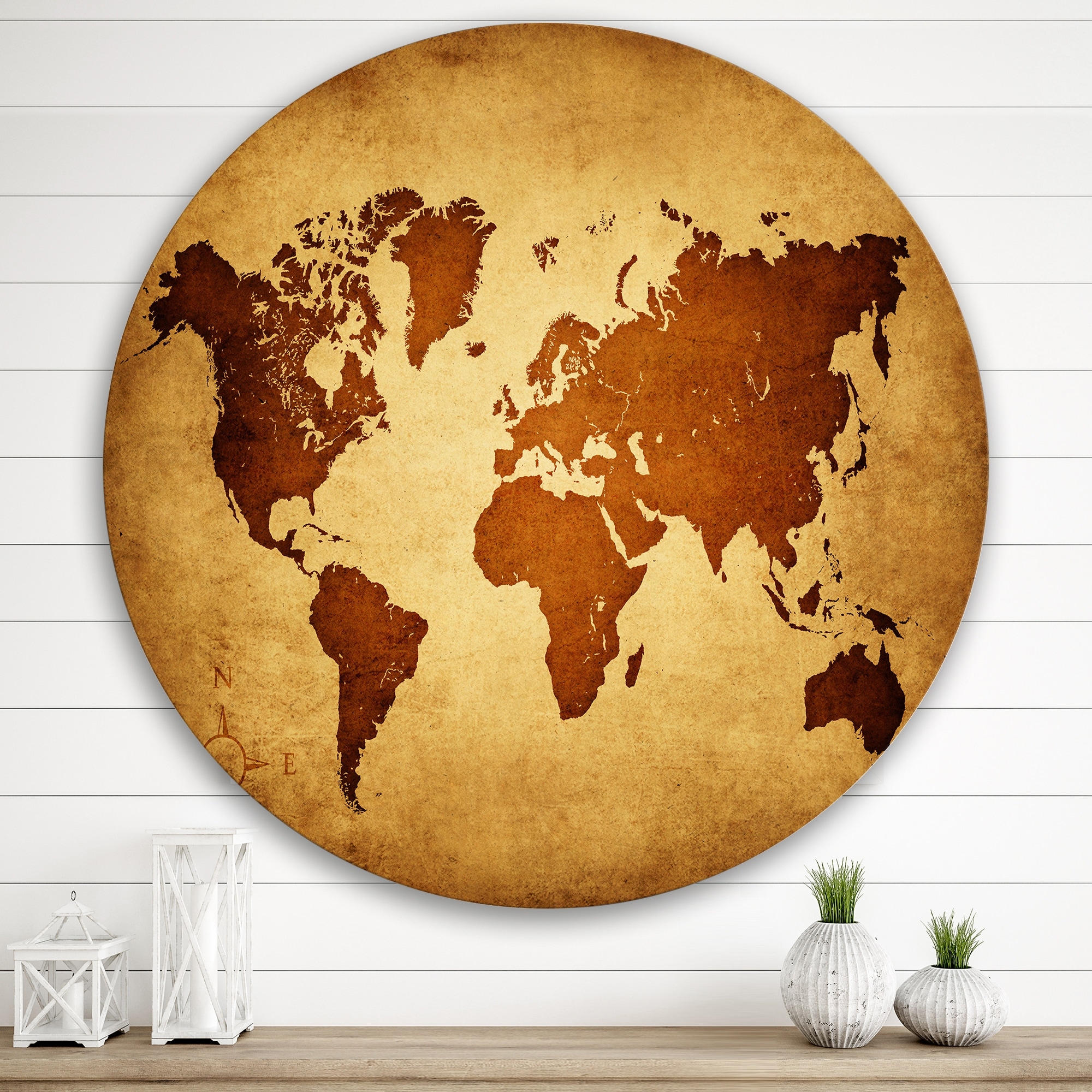 Rustic World Map Area Rugs, Maps, Rug Decorative Floor Mat, Map