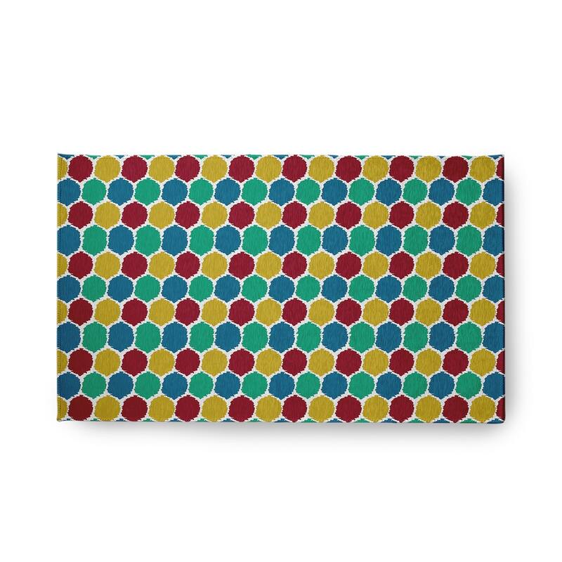 Geometric Rug - Sporty Red - 18" x 30"