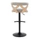 preview thumbnail 78 of 141, Carson Carrington Viby Adjustable Bar Stool with Rounded T Footrest (Set of 2)