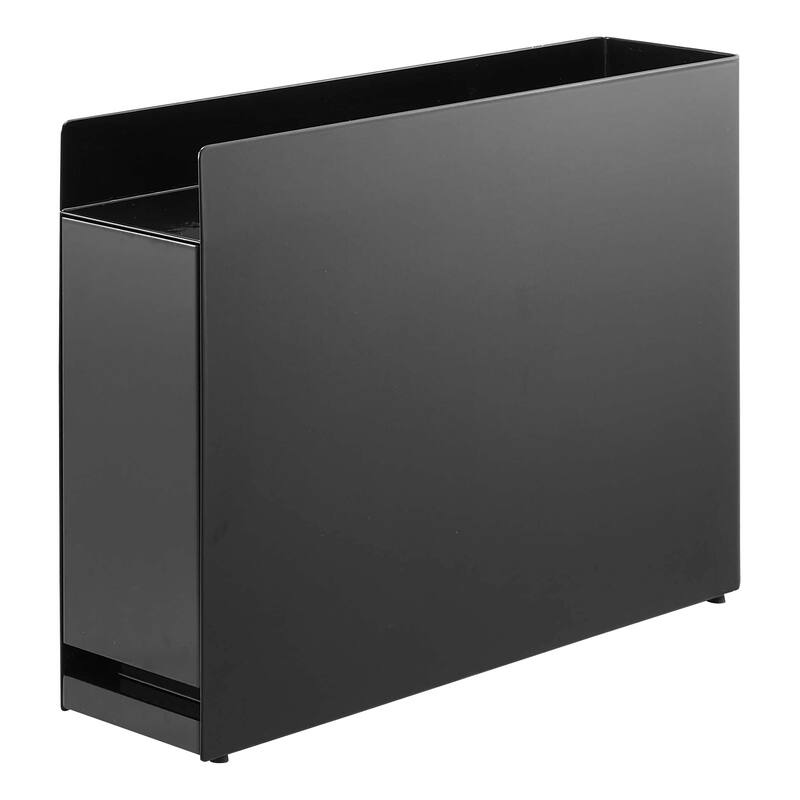 Yamazaki Home Sliding Drawer Seasoning Rack, Steel - L 36.61 x W 4.92 x H 14.45 inches