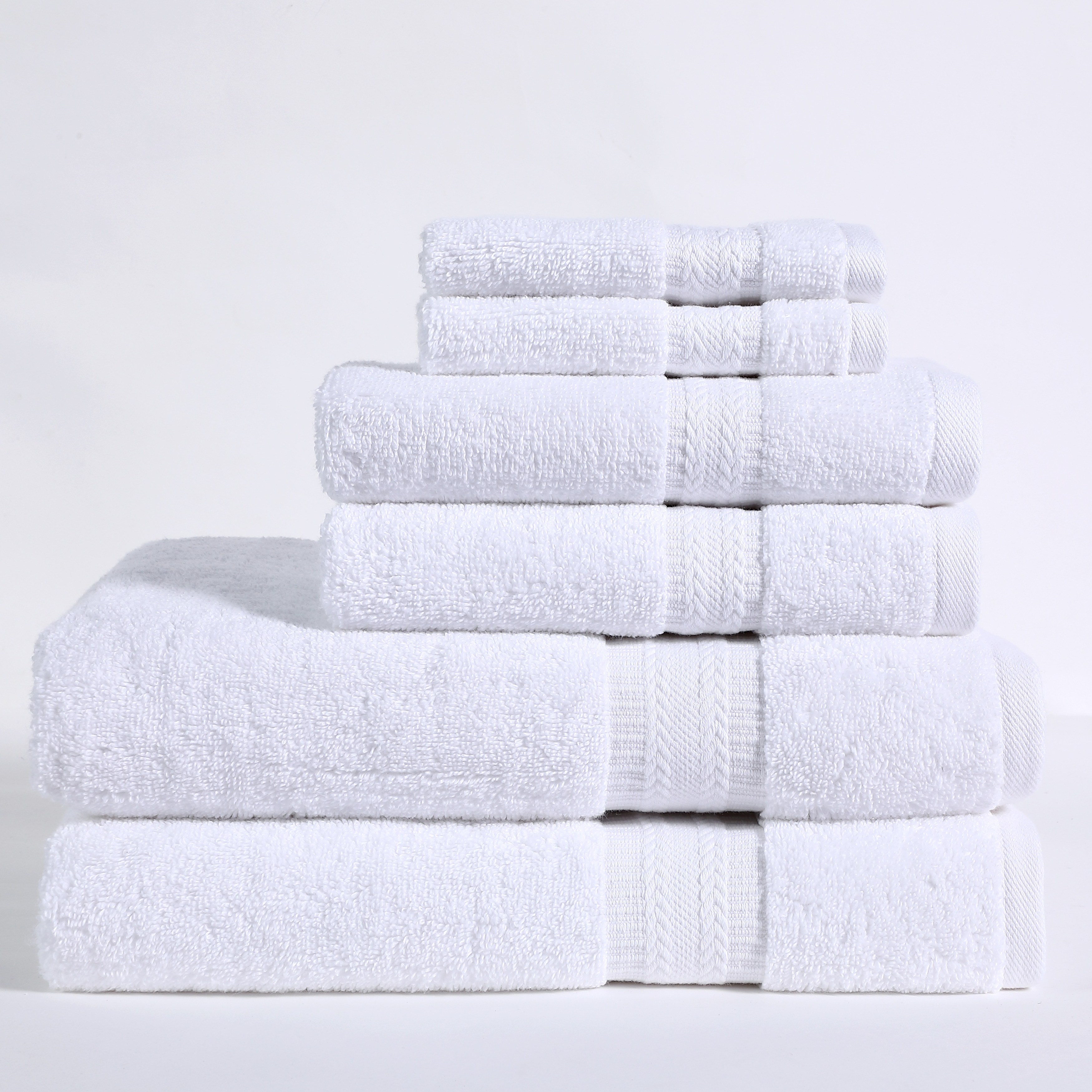 Wellbeing by Sunham Dobby 6PC Bath Towel Set Bed Bath Beyond 36217802