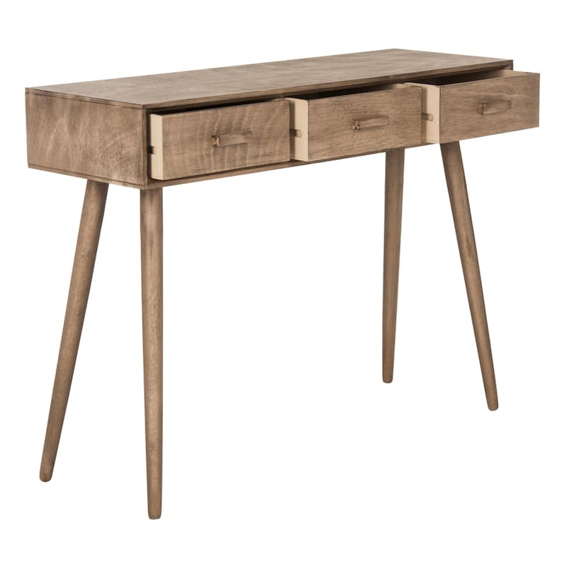 SAFAVIEH Hennie 3-Drawer Console Table - 41.8" x 14.3" x 32" - 42"W x 14"D x 32"H