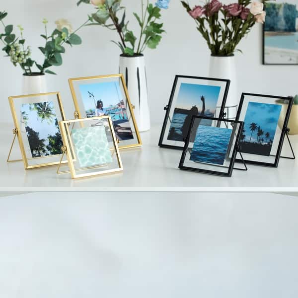 Americanflat 5 Pack of 16x20 Frames with 11x14 Mat - Plexiglass Cover - Black, Size: 16 inch x 20 inch