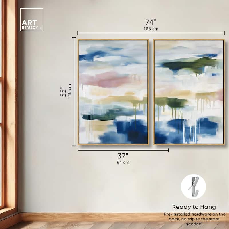 Kairos II Canvas Set of 2 by Art Remedy