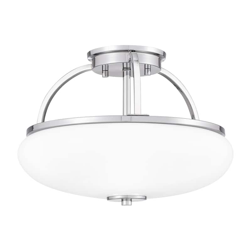 Easton 3-Light Polished Chrome Semi-Flush Mount