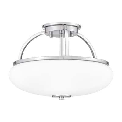 Easton 3-Light Polished Chrome Semi-Flush Mount