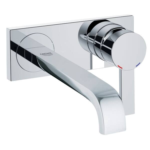 Shop Grohe 19 387 A Allure 1 2 Gpm Wall Mounted Bathroom Faucet With Starlight Chrome Overstock 16903962