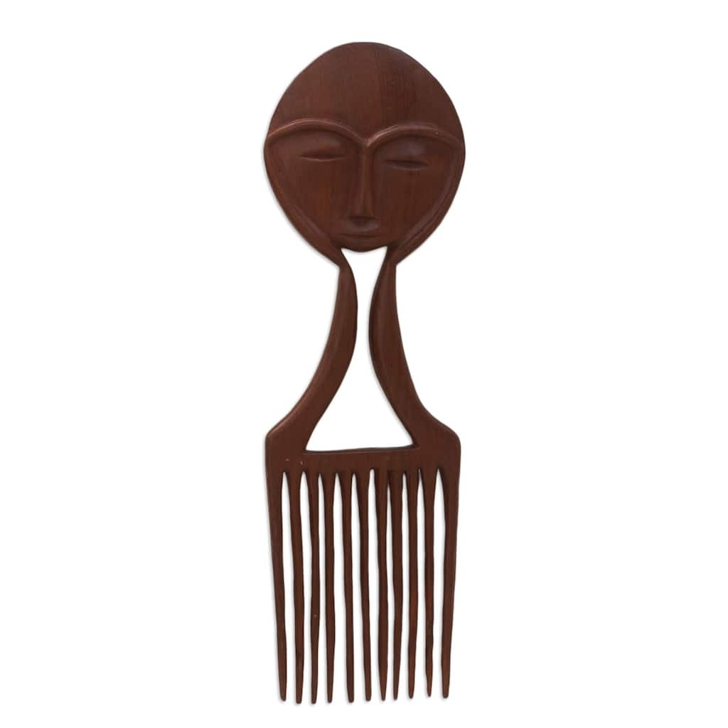 Novica Handmade Hear My Voice Mahogany Wood Wall Art