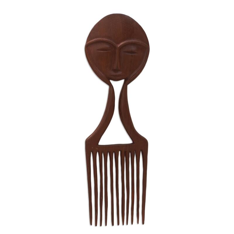 Novica Handmade Hear My Voice Mahogany Wood Wall Art