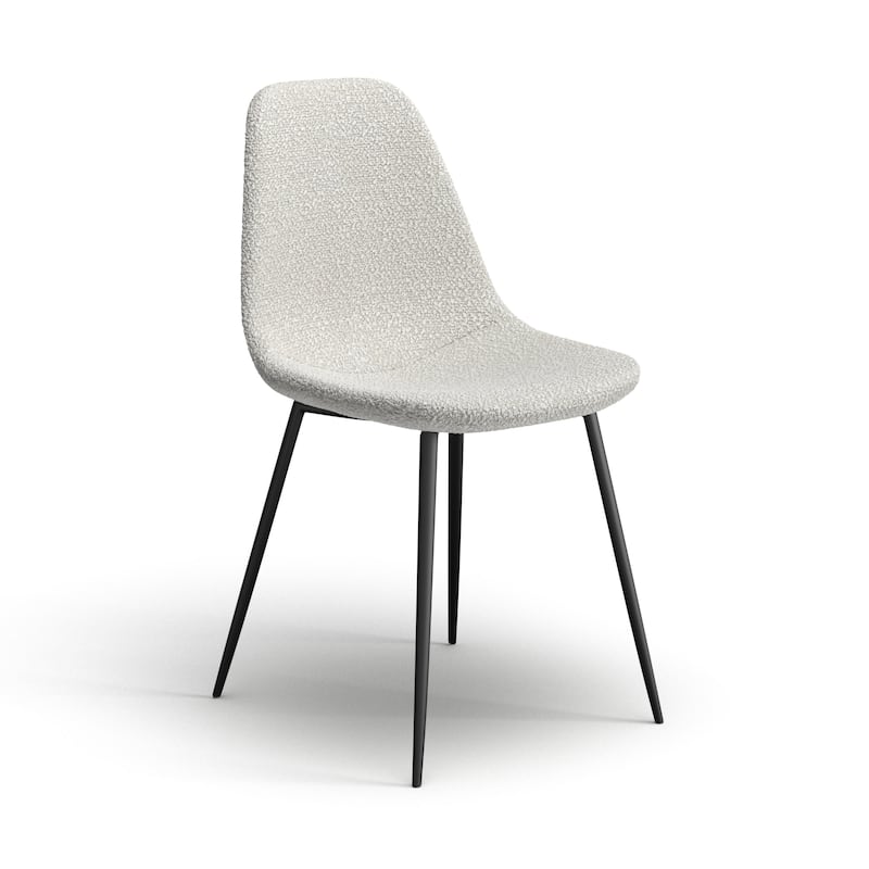 Maxine Boucle Side Chair (Set of 2) - White