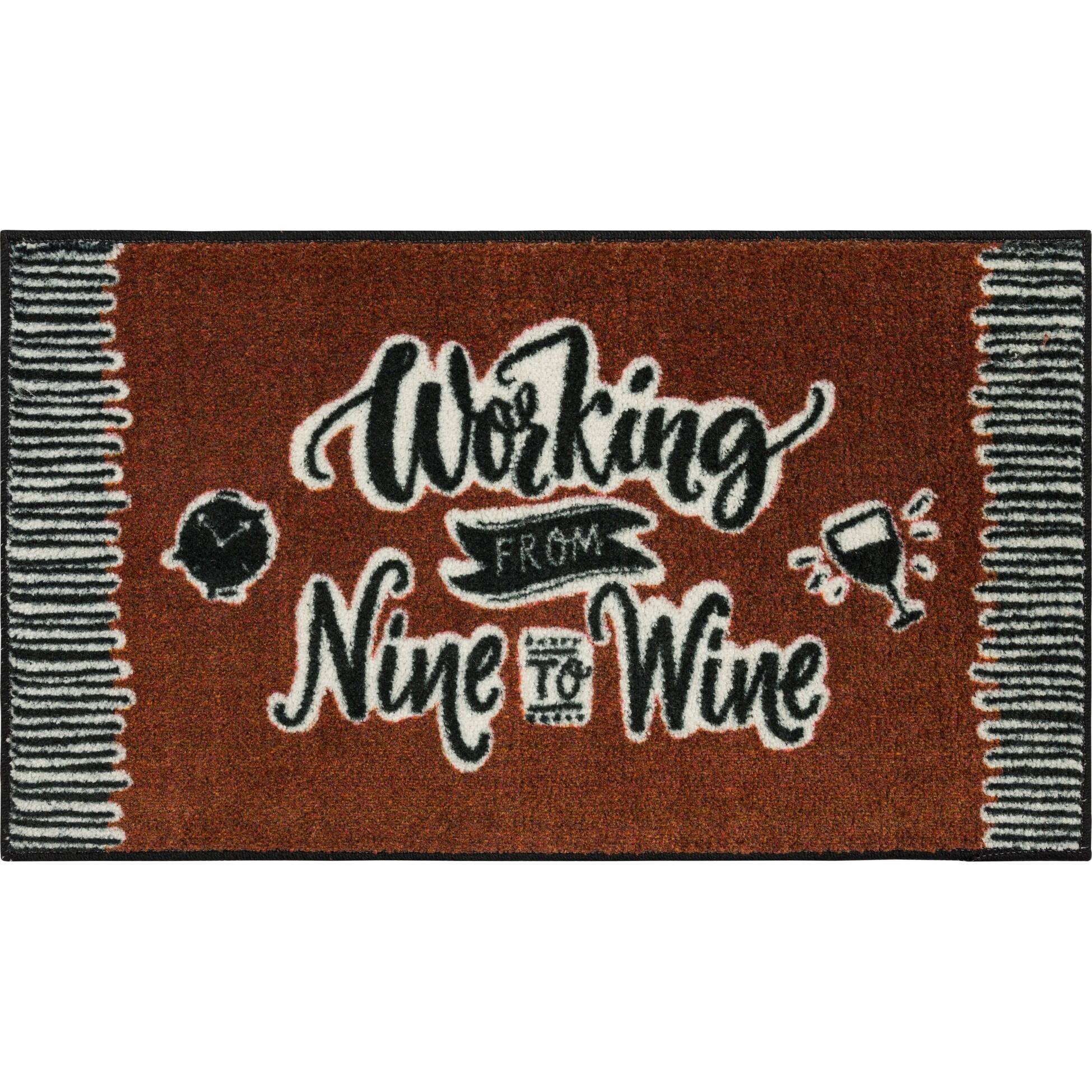 Mohawk Home Nine To Wine Kitchen Mat Scatter Kitchen Mat Bed Bath