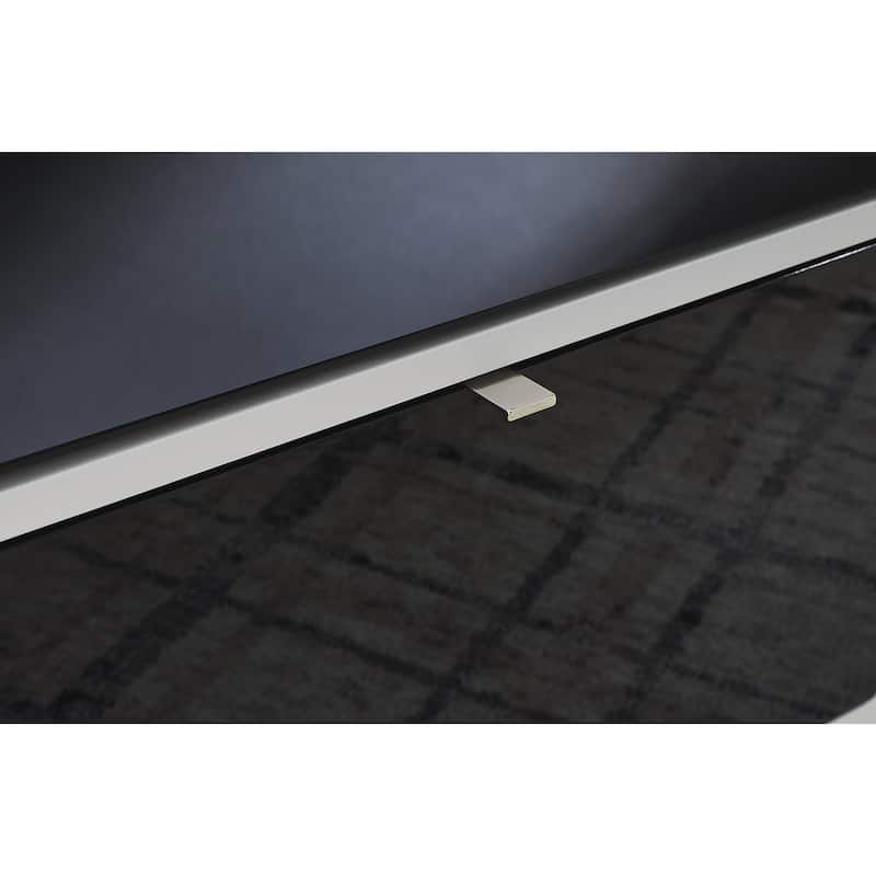 Signature Design by Ashley Gardoni White/Black Coffee Table - 47.38" W x 23.75" D x 17.13" H
