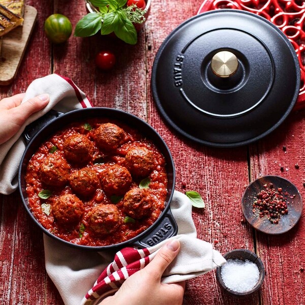 WEB限定カラー Iron Cast STAUB 7.9-inch Bed - Dish Baking Covered Round その他