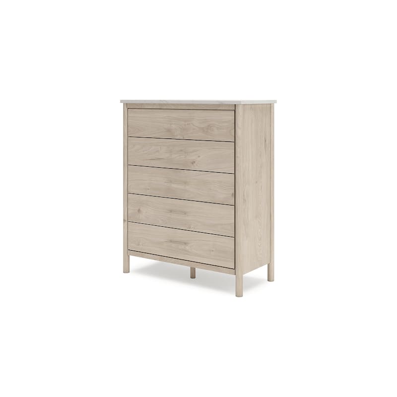 Signature Design by Ashley Cadmori Beige/White Chest of Drawers