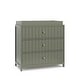 preview thumbnail 13 of 26, Graco Teddi 3 Drawer Chest with Changing Topper Olive