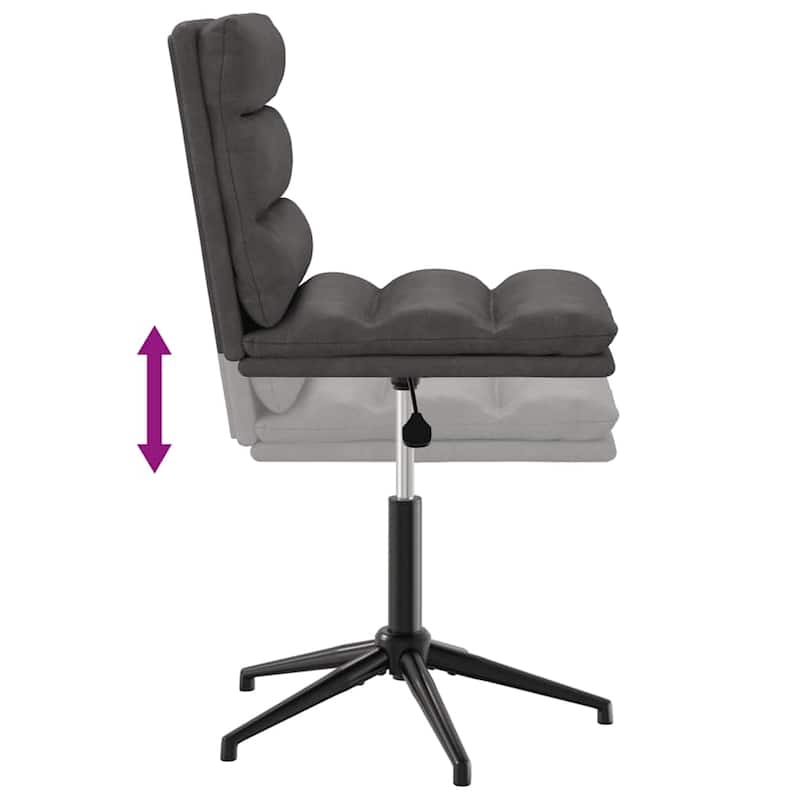 vidaXL Dining Chair Set of 4 Black/Brown - 7.8 x 6.8 x 13.0