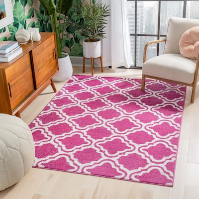 Well Woven Starbright Calipso Trellis Kids Area Rug