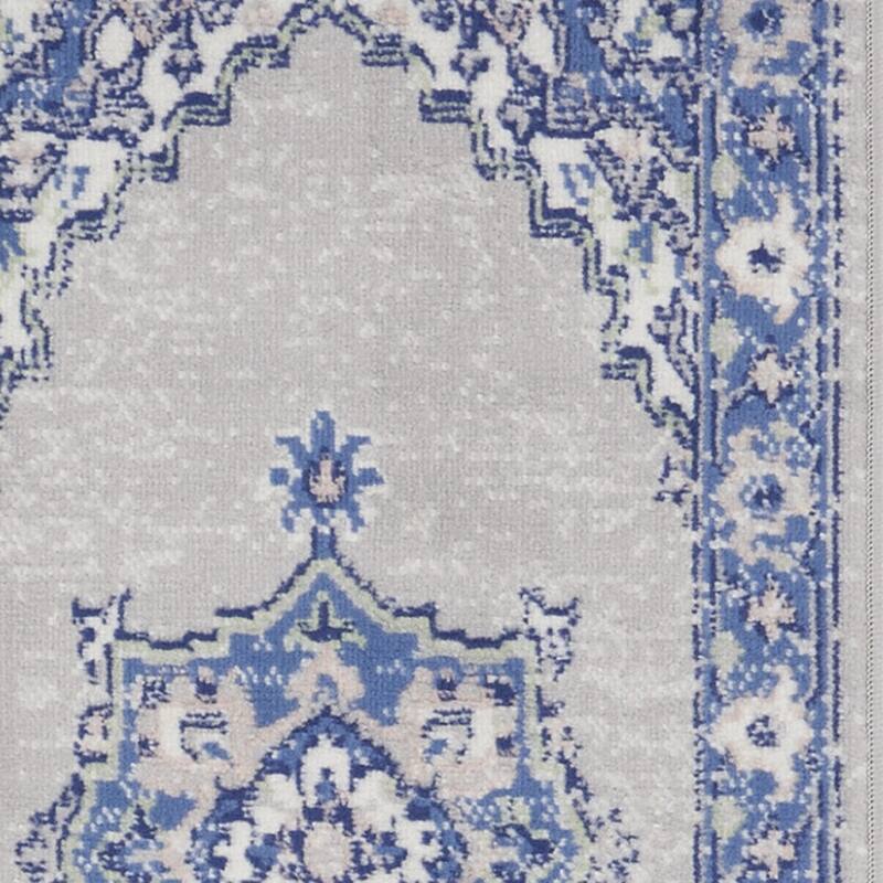 Fote Power Loomed Abstract Floral Traditional Stain Resistant Area Rug By HomeRoots - 72' X '24' X '0.39