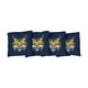 preview thumbnail 1 of 1, Quinnipiac University Bobcats Blue Cornhole Bags All-Weather Resin Filled
