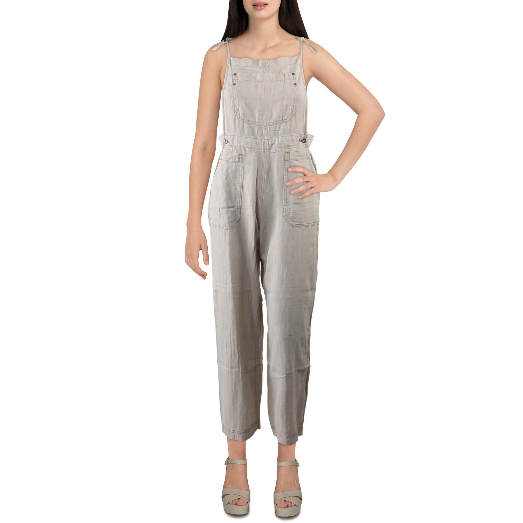 free people linen overalls