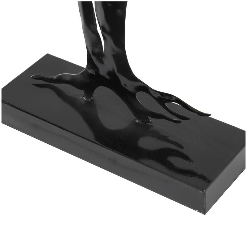 Metal Tree Decorative Sculpture - Black - Roche River Decor