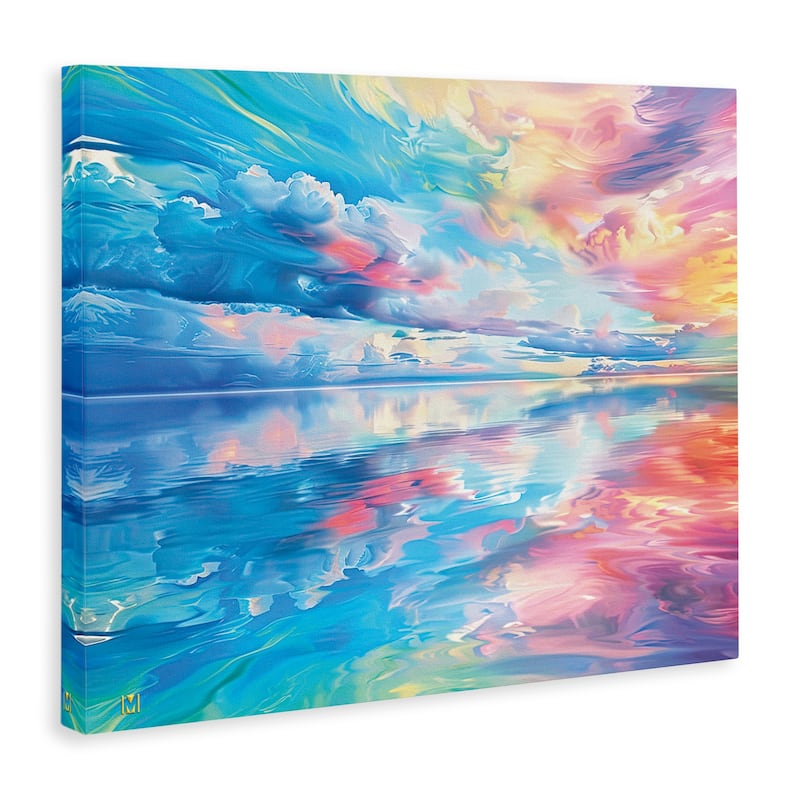 Stupell Prismatic Rainbow Sunset Canvas Wall Art Design By Michael Ward
