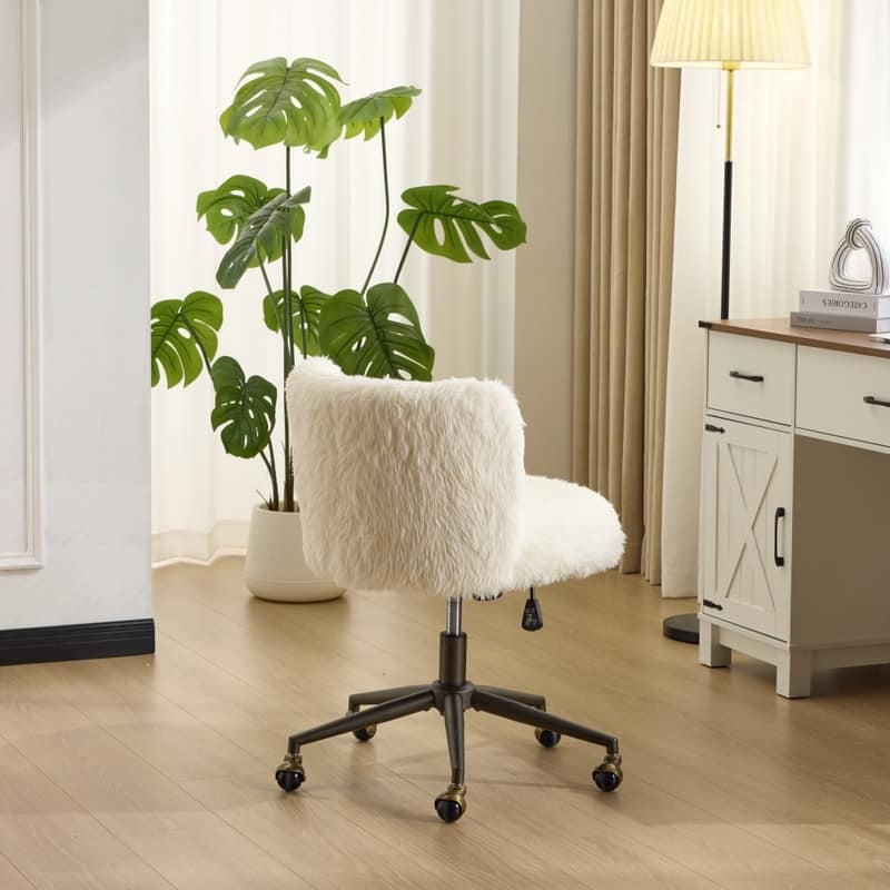 Plush Velvet Swivel Chair Antique Bronze Base With Wheels
