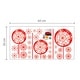 preview thumbnail 7 of 15, Walplus Red Pink Dandelion Flower Wall Sticker Nursery Decor Decal