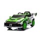preview thumbnail 12 of 53, Kids Electric Ride-On Car 12V, Remote Control, Music, LED Lights, Two Doors Open, Seat Belt, Black