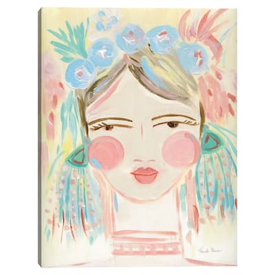 Fresh Face I Neutral Canvas Art Print