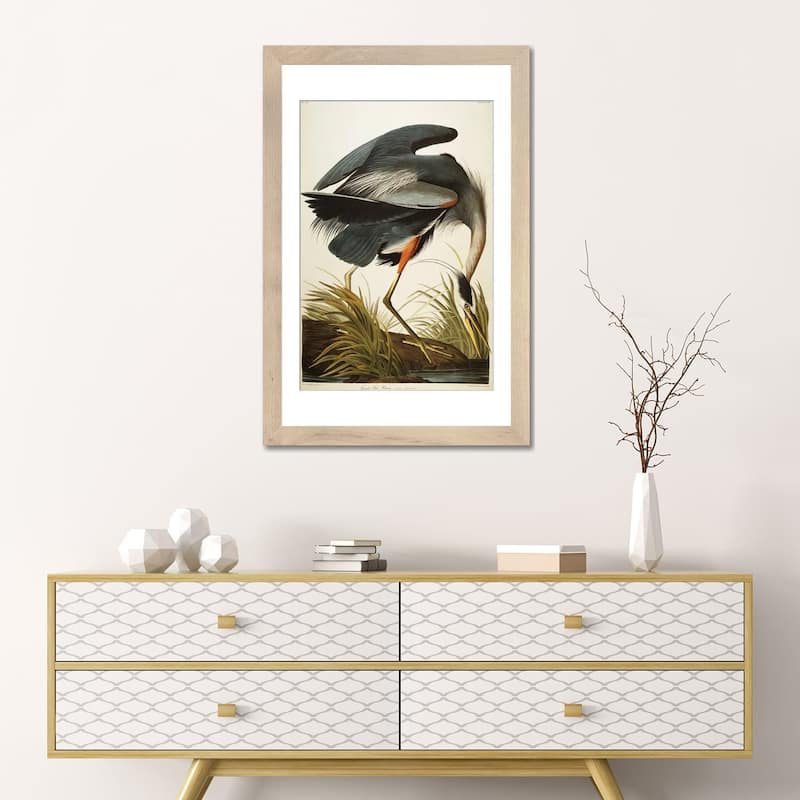 iCanvas "Great Blue Heron " by John James Audubon