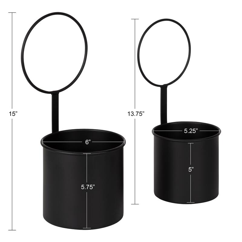 Kate and Laurel Kellet Wall Planter Set - 2 Piece